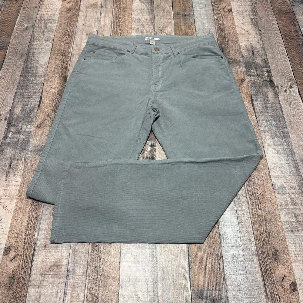 Peter Millar Corduroy Pants Mens 34 Sage Green Crown Superior 5-Pocket Stretch